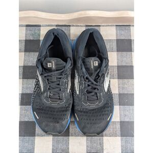 Brooks Ghost 13 Running Shoes Black/Blue Men's Size 13 D